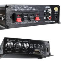 12 VOLT 100 WATT MOTOSİKLET BLUETOOTH AMFİ USB/SD 2 KANAL PAZARCI - ANFİ (154X80X42MM)
