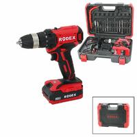 2 KADEME HIZ - VİTES ŞARJLI=ÇİFT BATARYA 17PCS UÇLU MATKAP 0-350 / 0-1350 RPM 21V/2.0A LI-ION RDX-3375A