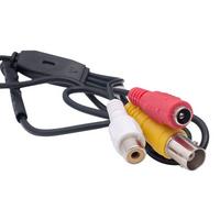 3.6MM 800 TVL 1/4 SENSOR SES ÇIKIŞLI SİYAH VİDA MODEL MİNİ KAMERA