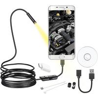 3IN1 MICRO USB+TYPE-C+USB A) ANDROID UYUMLU 8 MM IŞIKLI 5 METRE ENDOSKOP YILAN KAMERA