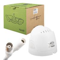 5MP COLOR VU MİKROFONLU 3.6 MM 2 ATOM LED PLASTİK KASA AHD DOME KAMERA