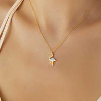 925 Ayar Gümüş Gold Flamingo Kadın Kolye T7789