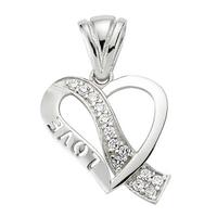 925 Ayar Gümüş Love Kalp Kadın Gümüş Kolye PND47138292