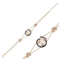 925 Ayar Gümüş Rose Kelebek Bileklik BR0460280
