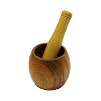 AHŞAP BAMBU HAVAN SARIMSAK DÖVECEK
