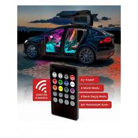 ARAÇ AYAK ALTI RGB LED LAMBA 4X12 48 LEDLİ MÜZİĞE DUYARLI