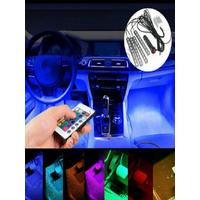 ARAÇ AYAK ALTI RGB LED LAMBA 4X9 36 LEDLİ MÜZİĞE DUYARLI