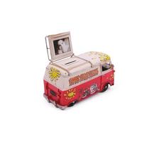 Dekoratif Metal Minibüs Çerçeveli ve Kumbaralı Hediyelik (3831)