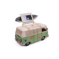 Dekoratif Metal Minibüs Çerçeveli ve Kumbaralı Hediyelik (3098)