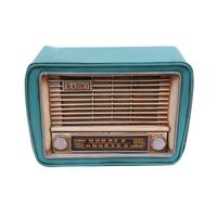 Dekoratif Metal Radyo Kumbaralı Vintage Hediyelik (1666)