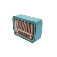 Dekoratif Metal Radyo Kumbaralı Vintage Hediyelik (1666)