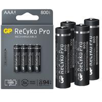 GP RECYKO PRO İNCE AAA 800 MAH ŞARJLI 4LÜ PİL GP85AAAHCB-2EB4 (GPRHCH83B205)