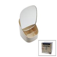 KANGURU MAKYAJ ORGANİZER - TAKILIK AYARLI AYNA=21X28CM - 9-BÖLMELİ ORG.=TBN:16.5X19 Y:8-15-22CM