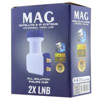 MAG ÇİFTLİ TWİN LNB ALTIN UÇLU PHILIPS CHİP 0.1DB