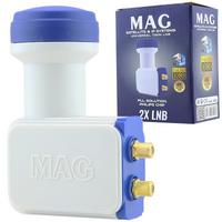 MAG ÇİFTLİ TWİN LNB ALTIN UÇLU PHILIPS CHİP 0.1DB