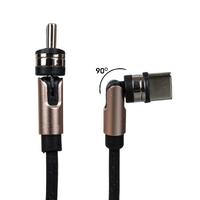 SİYAH 3İN1 (TYPE C- LİGHTNİNG- MİCRO USB) MANYETİK UÇ TAŞINABİLİR ŞARJ KABLOSU