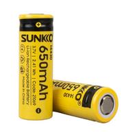 SUNKKO 3.7 VOLT 650 MAH 14430 ŞARJ EDİLEBİLİR PİL  (TEKLİ)