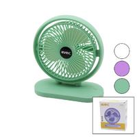 USB MASA ÜSTÜ FAN=16CM VANTİLATÖR  180 DERECE  3 KADEME HIZ 3PERVANE RENKLİ PLS.STAND=9X20X22.7CM