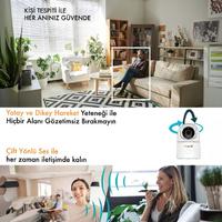 YAPAY ZEKA DESTEKLİ 2 MP GECE GÖRÜŞLÜ DOME KAMERA