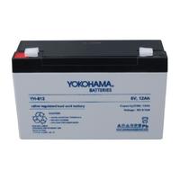YH-612 6 VOLT - 12 AMPER KURU AKÜ (150 X 50 X 94 MM)