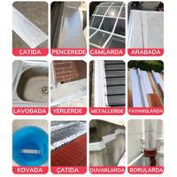 Yüksek Sıcaklık Dayanan Su Geçirmez Çatı Boru Duvar Çatlak Onarıcı Yapışkan Bant Folyo 5 cm